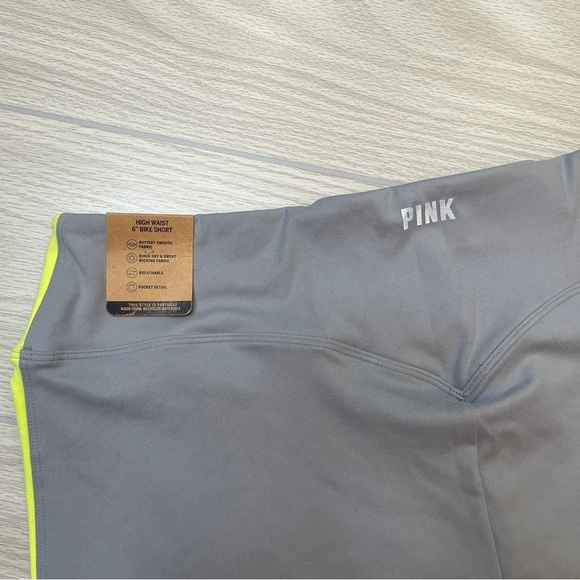Pink Active Soft Ultimate High Waist 6” Biker Shorts Gray Women’s Size XXL New - Picture 5 of 15